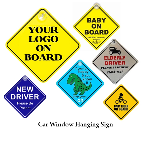 Car Window Hanging Sign - Twinlink Services | Corporate Gifts, Door ...